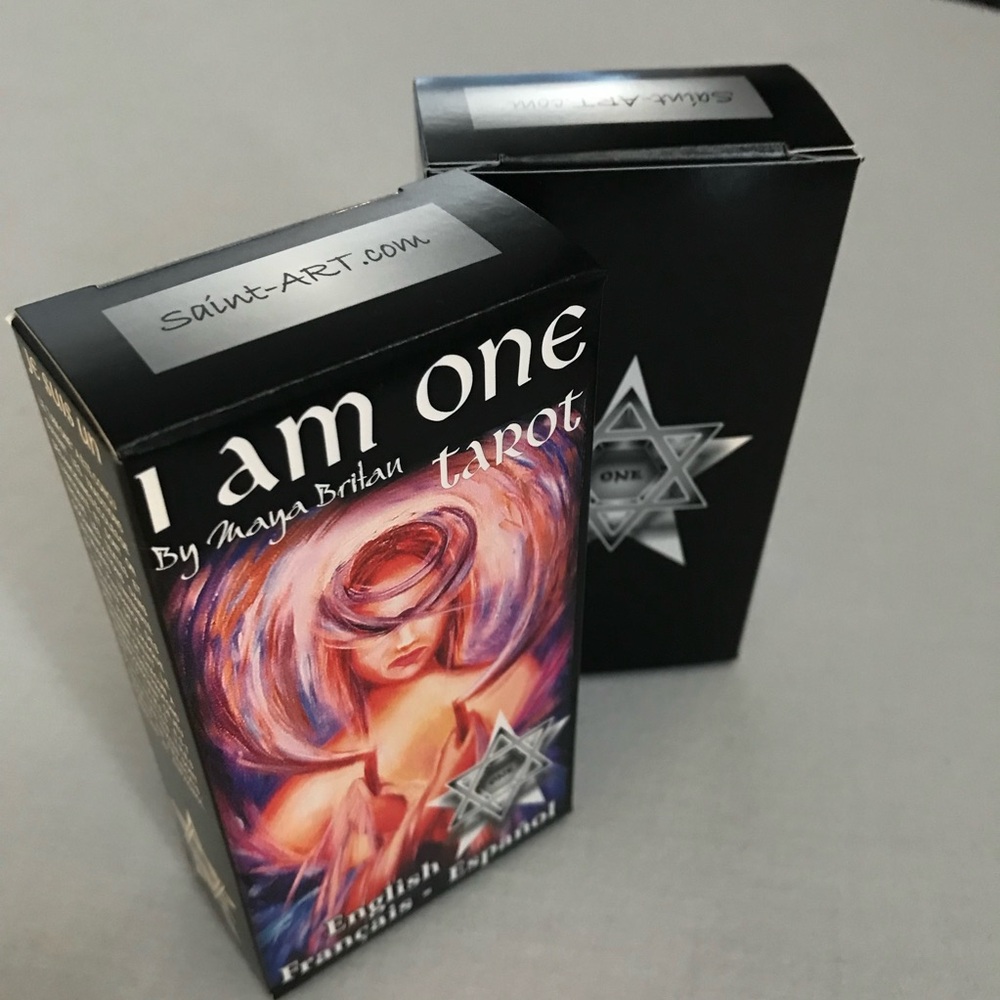 I Am One Tarot Deck 78 Cards Instructions Text & Spiral Spread Map